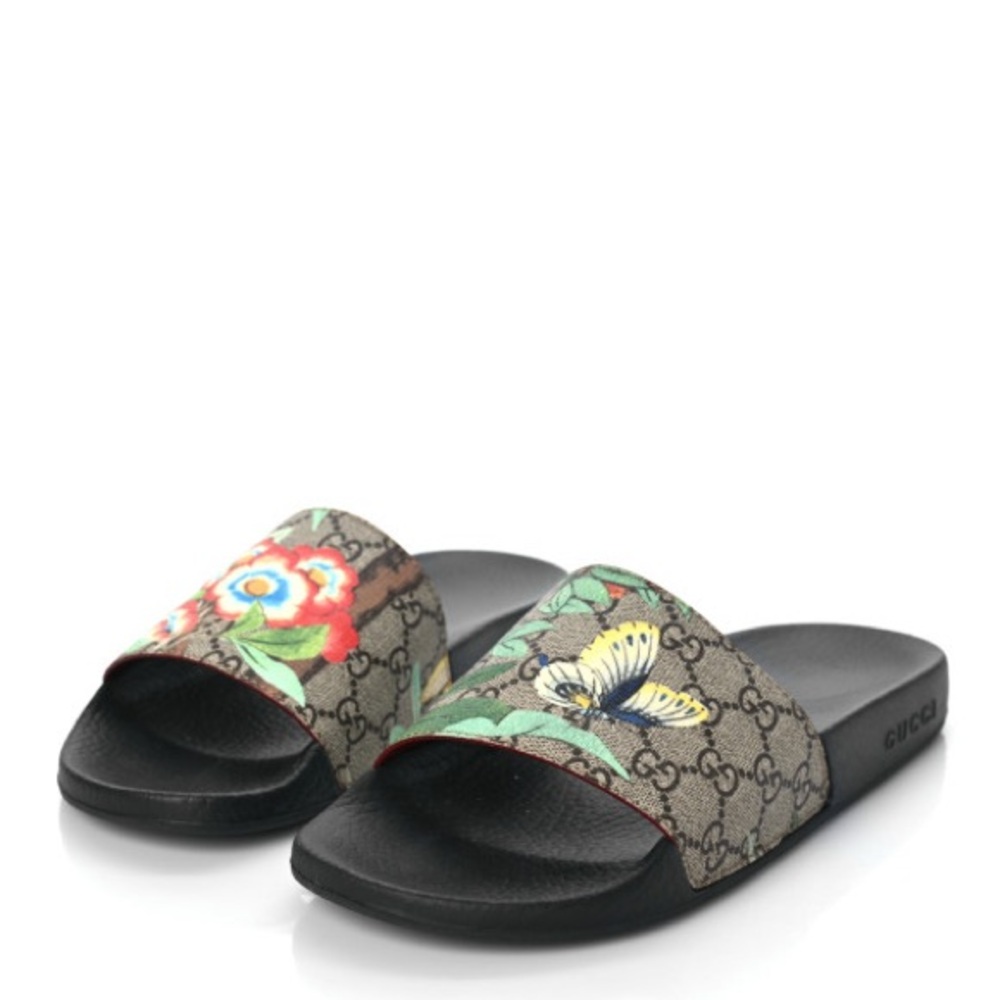 Gucci Women’s Pursuit GG Supreme Slide 'Flowers'
